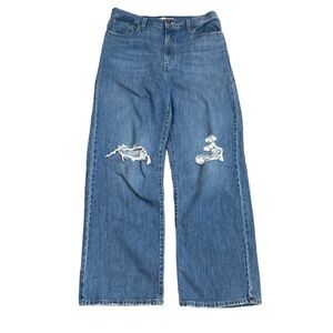 Levi’s high waisted straight Women's Blue Distressed Jeans